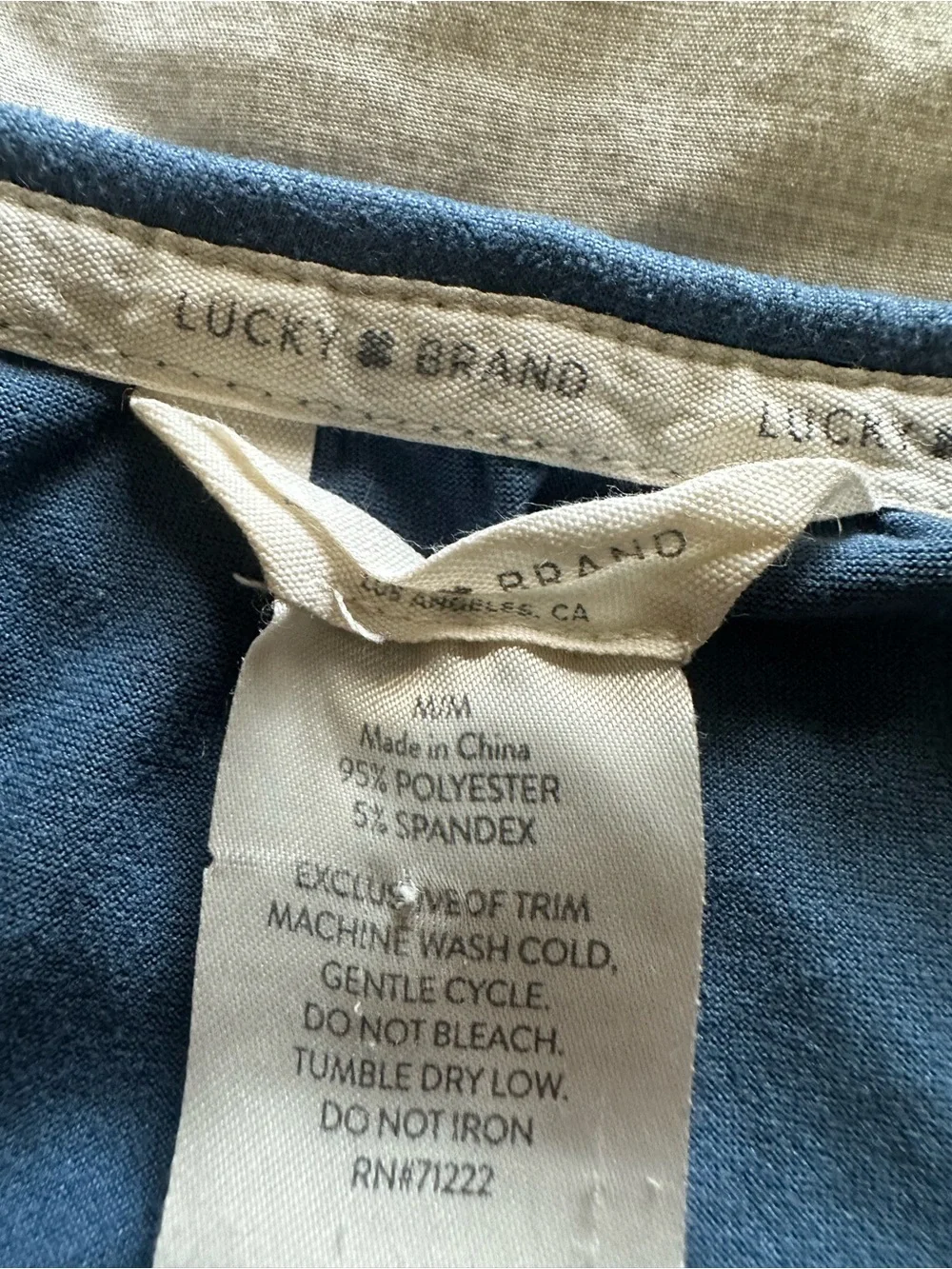 Lucky Brand Blue Graphic Desert Tank Top